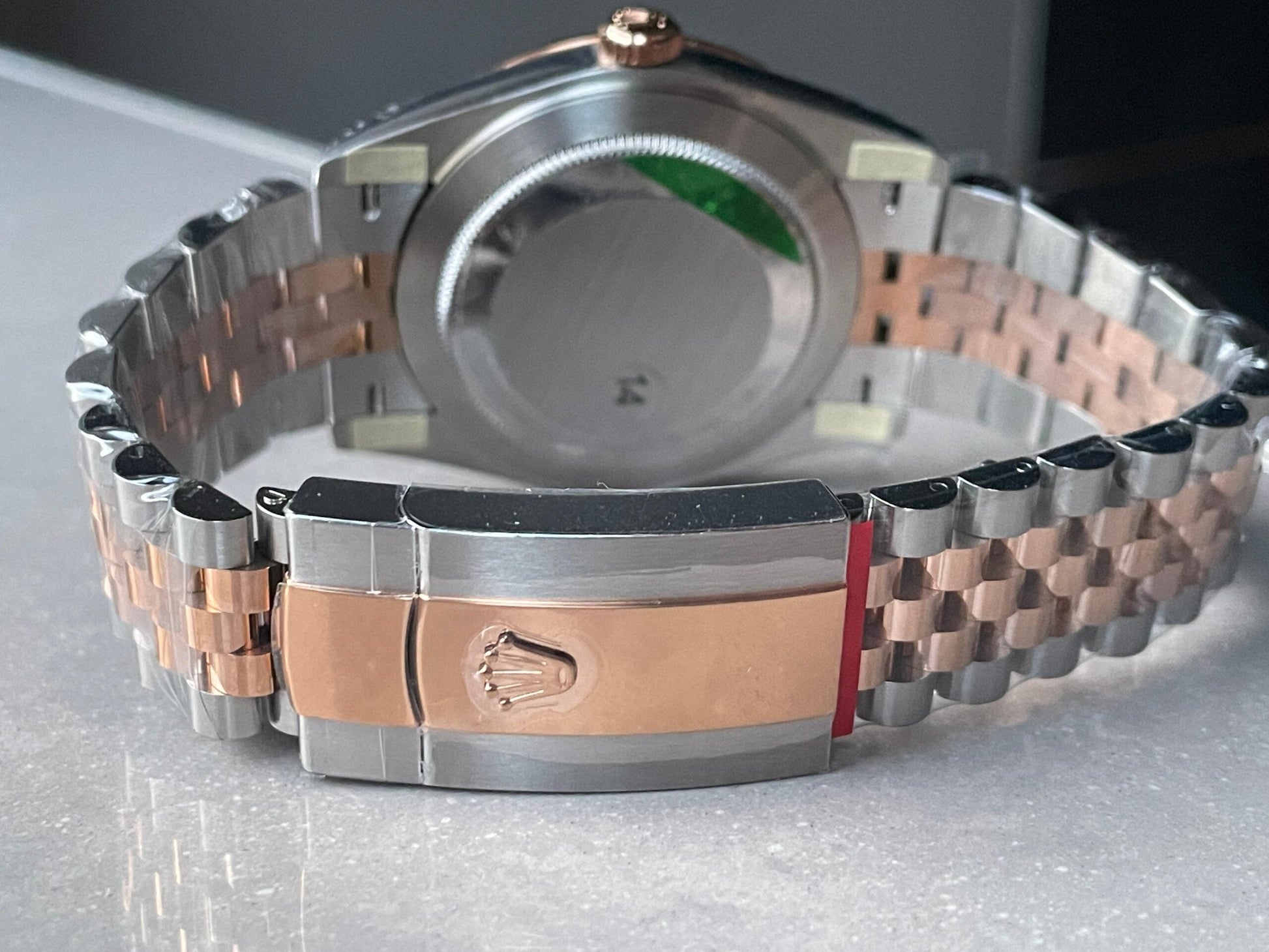 VSF Factory 1:1  Rolex Datejust 41mm 126331 904L RG/SS Fltued Bezel Pattern Motif Grey Dial Stick VS3235
