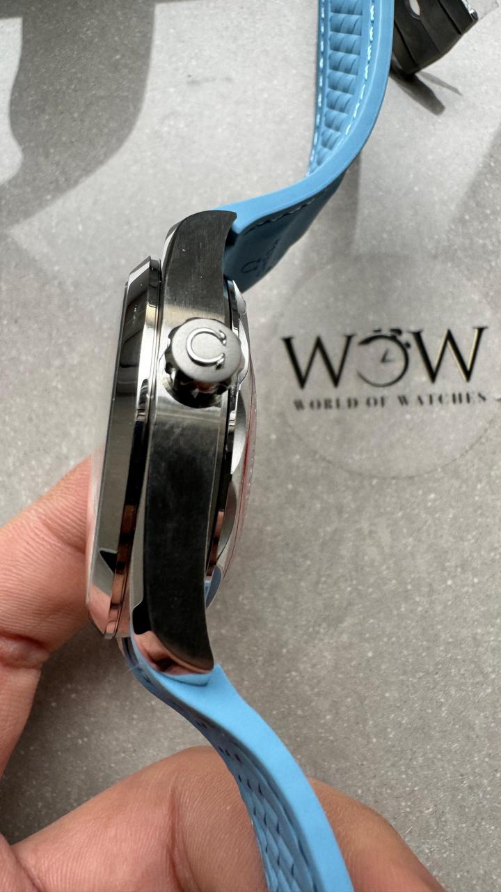Aqua Terra 41mm VSF 1:1 Best Edition Summer Blue Dial on Blue Rubber Strap A8900