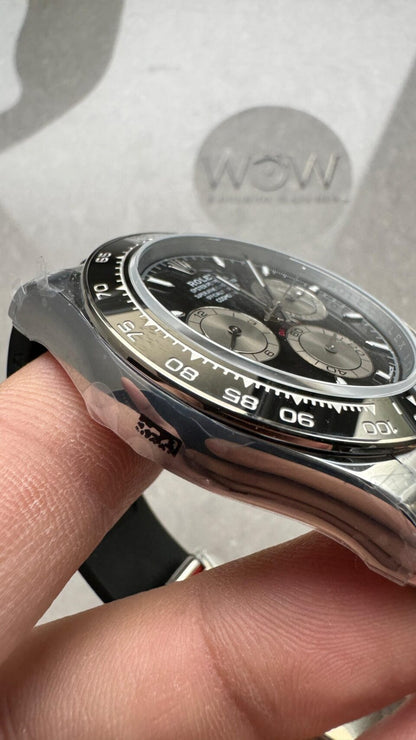 QF Factory 1:1 Rolex Daytona 126500 Best Edition 904L Steel Black Dial SA4131
