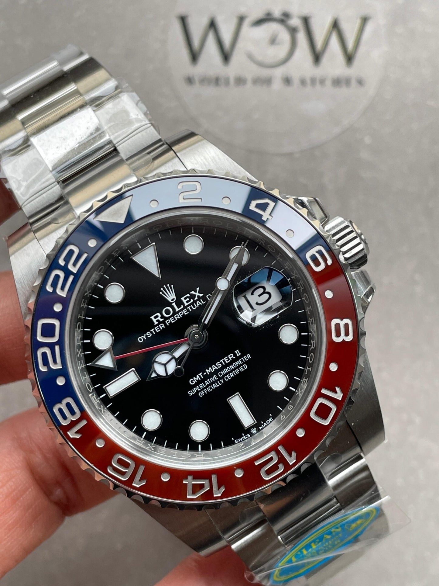 Clean Factory 1:1 Rolex GMT-Master II 126710 BLRO PEPSI Blue/Red Best Edition Ceramic DD3285 CHS