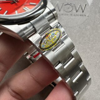 Clean FACTORY 1:1 Rolex Oyster Perpetual 124300 41mm 904L Best Edition Red Dial VR3230