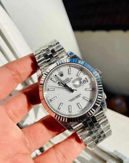 SS VS Factory 1:1 Rolex DateJust 41 Best Edition 904L Steel White Dial