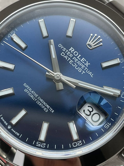 VSF Factory 1:1 Rolex DateJust 41 126300 904L SS Best Edition Blue Dial VS3235