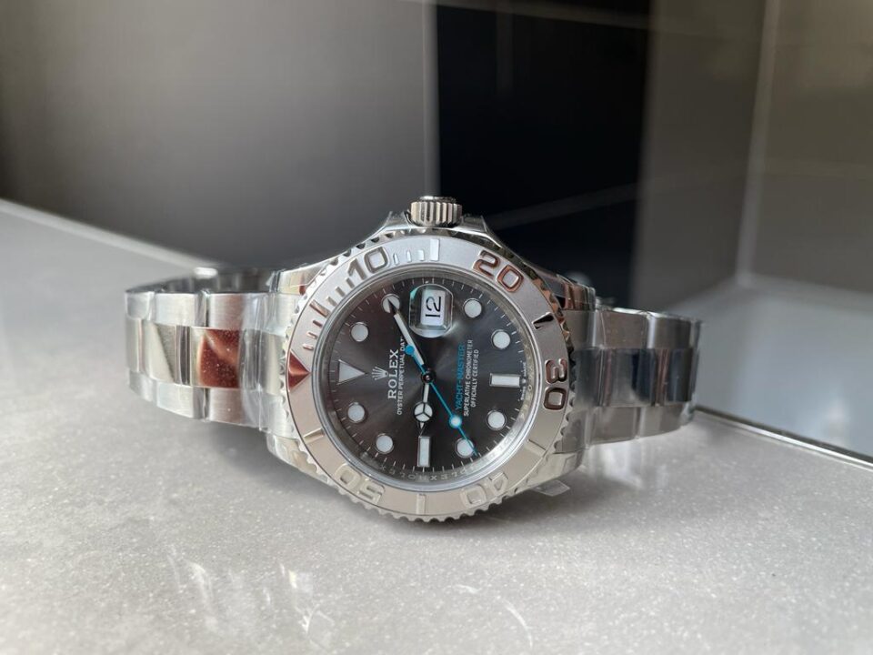 VSF FACTORY 1:1 Rolex Yacht-Master 40mm 116622 904L SS Grey Dial Dots on SS Bracelet VS3135