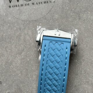 Aqua Terra GMT Worldtimer 43mm VSF 1:1 Best Edition Summer Blue Dial on Blue Rubber Strap A8938