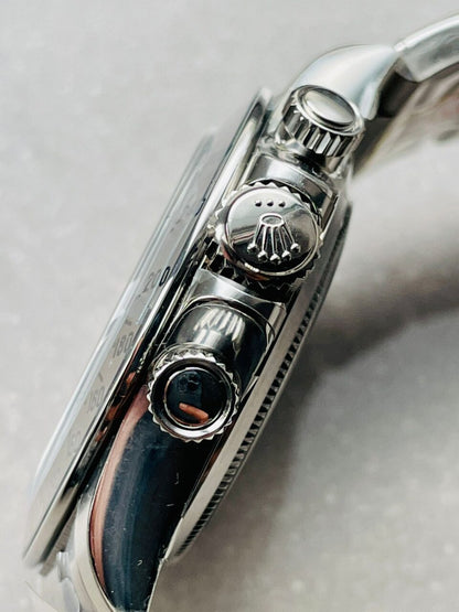 Rolex Daytona 116500 DAYTONA 1:1 Best Edition CF 904L SS Case and Bracelet White Dial Silver bezel SA4130