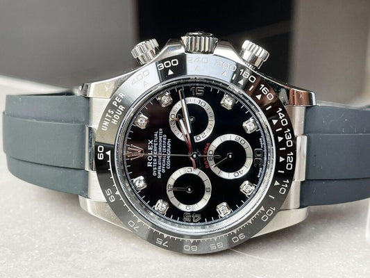 BTF factory 1:1 Rolex Daytona SS116500LN Best Black Dial Diamond Markers A4130