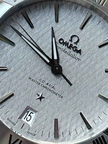Constellation Black Ceramic SS SBF 1:1 Best Edition White Textured Dial on Black Gummy Strap A8900