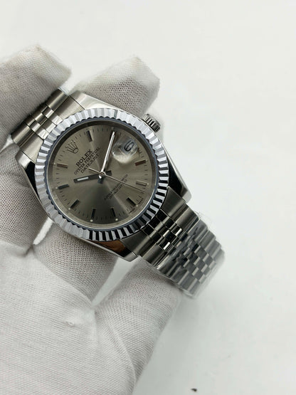 Rolex Steel Grey Index Dial Datejust 36 Ref.1601