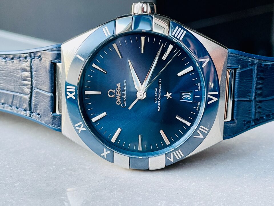 Constellation Blue Ceramic SS 8F 1:1 Best Edition Blue Dial on Blue Gummy Strap A8900