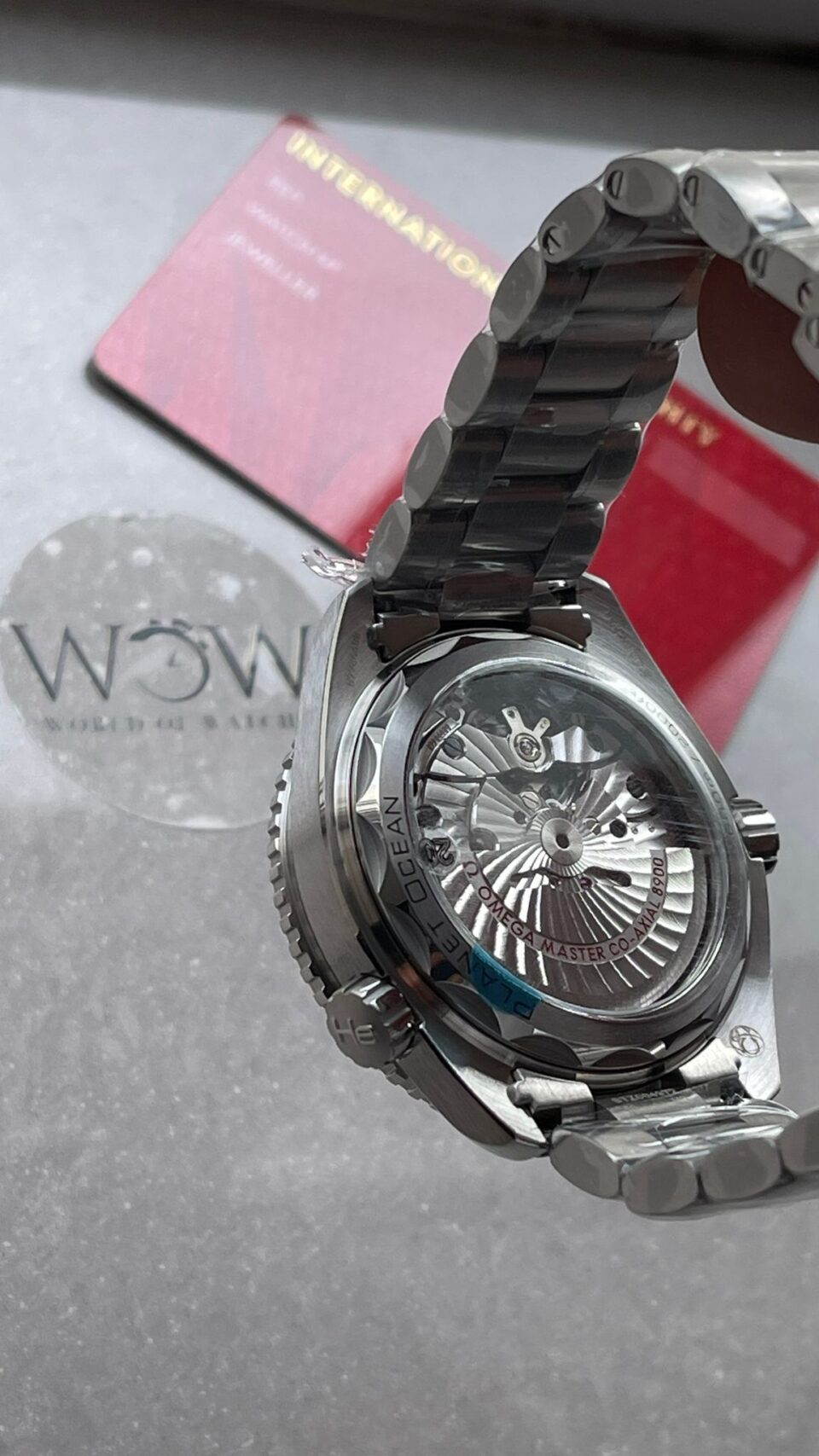 Planet Ocean 43.5mm SS VSF 1:1 Best Edition  blue ceramic Bezel blue Dial on SS Strap A8900