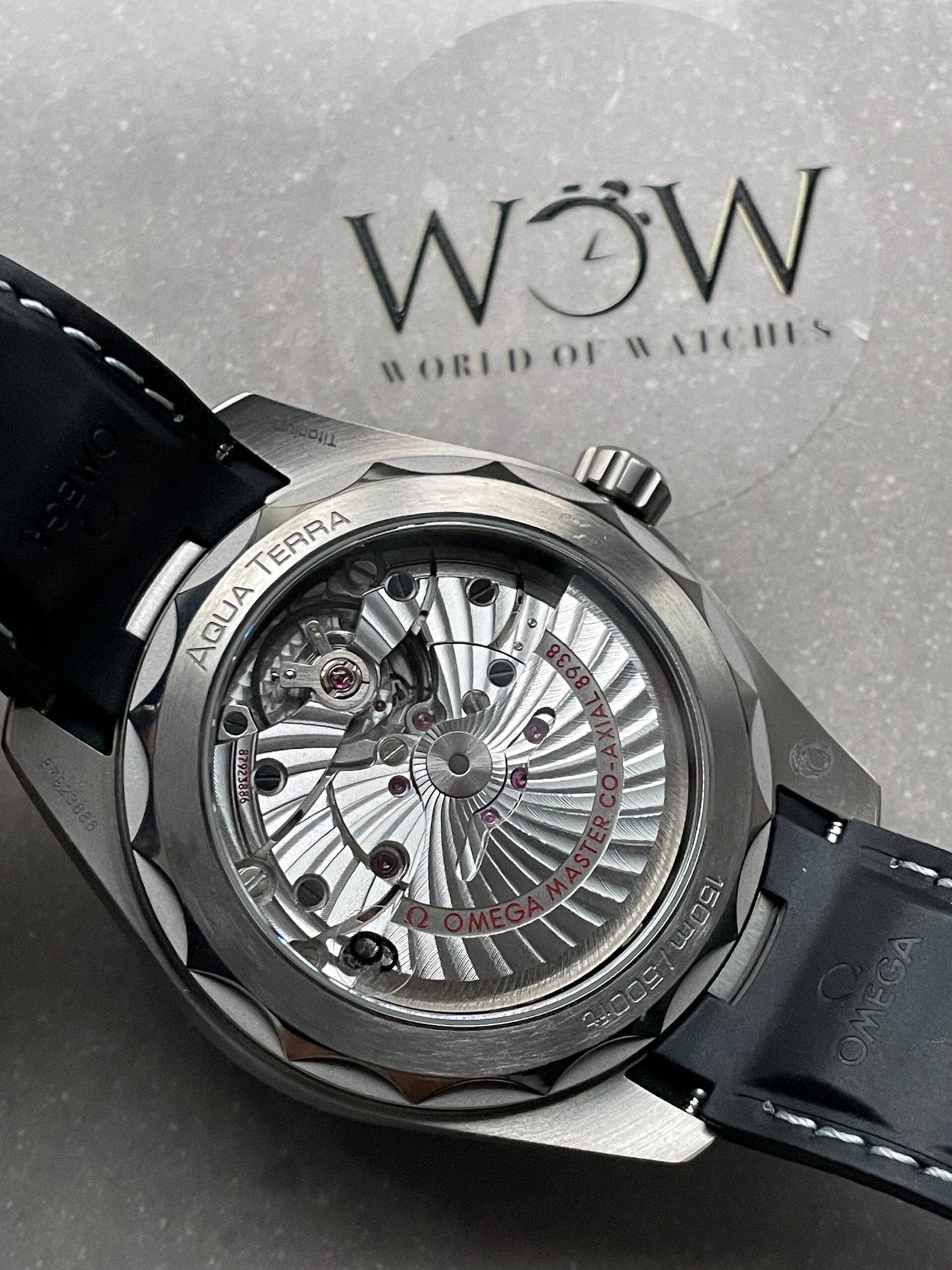 Omega Seamaster Aqua Terra GMT Titanium Worldtimer 43mm Ti Black Dial on Rubber Strap VSF A8938