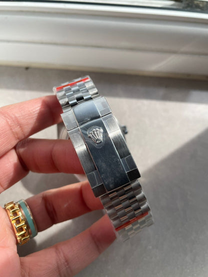 VSF Factory 1:1 Rolex DateJust 41  SS Best Edition 904L Steel Blue Textured Dial