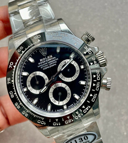 Rolex Daytona 116500 DAYTONA 1:1 Best Edition CF 904L SS Case and Black Dial SA4130