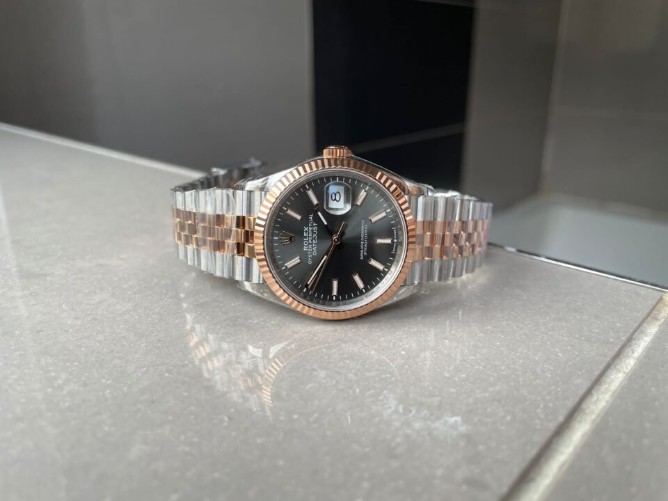 VSF Factory 1:1 Rolex DateJust 36 SS 116231 Best Edition 904L Steel Gray Stick Dial VS3235