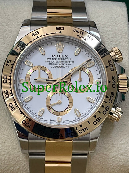 Rolex Cosmograph Daytona 40 Yellow Rolesor White Index Dial Ref.116503
