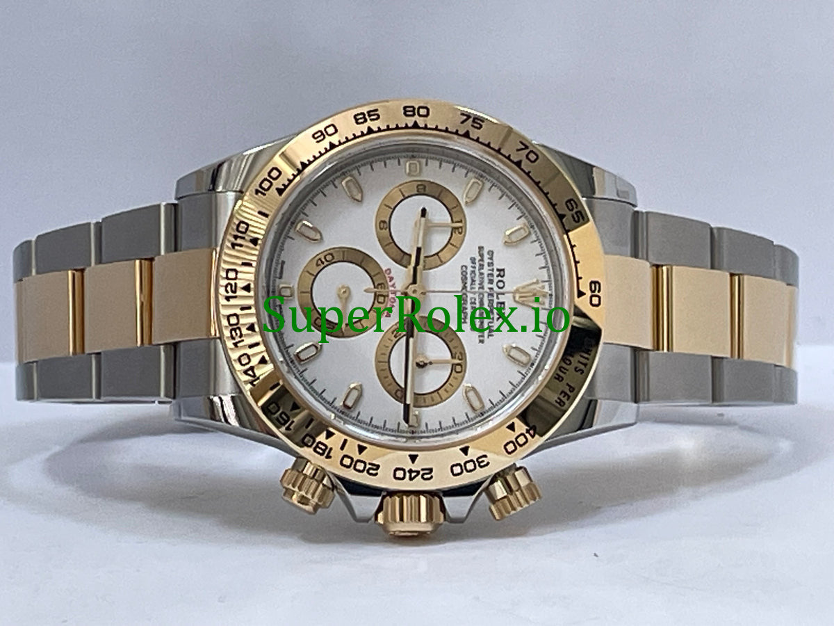 Rolex Cosmograph Daytona 40 Yellow Rolesor White Index Dial Ref.116503