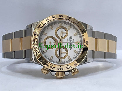 Rolex Cosmograph Daytona 40 Yellow Rolesor White Index Dial Ref.116503