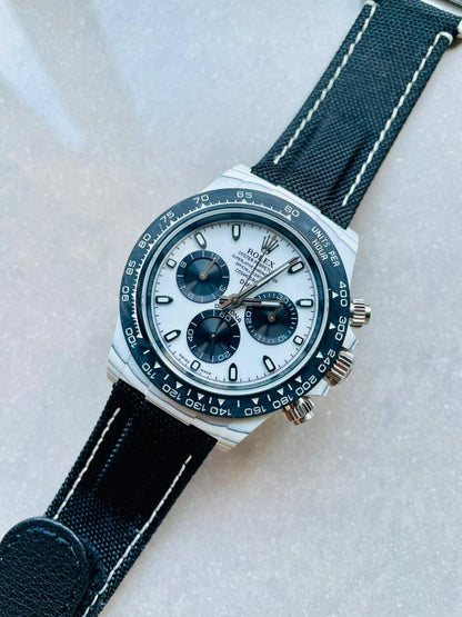 Noob Factory 1:1 Rolex Daytona DIW PANDA White Carbon Case and Bezel Best Edition White/Black Dial SA4130 V2