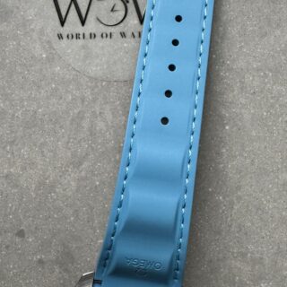 Aqua Terra GMT Worldtimer 43mm VSF 1:1 Best Edition Summer Blue Dial on Blue Rubber Strap A8938