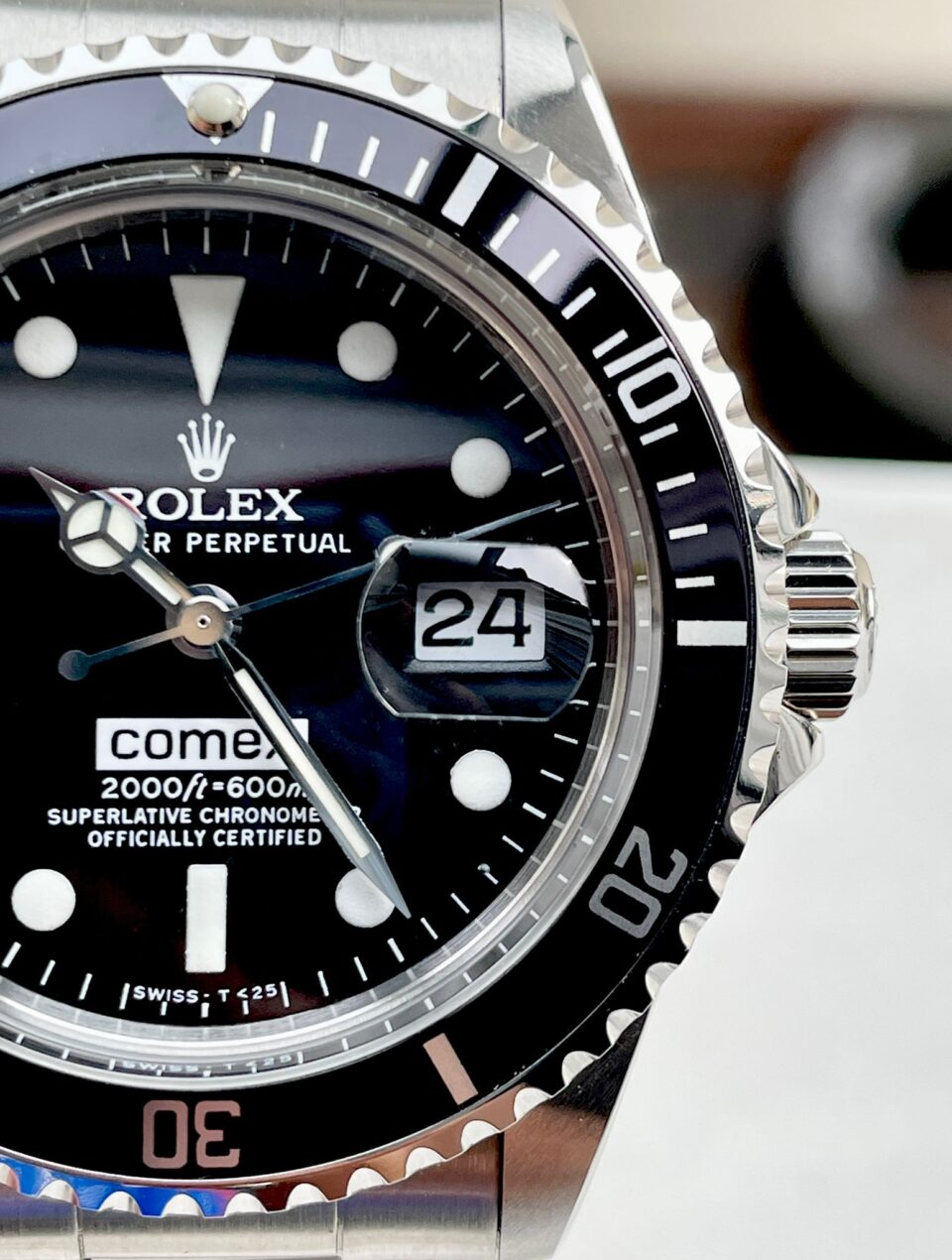 Vintage Rolex JK Factory COMEX Submariner RARE 2836 Movement black dial black bezel