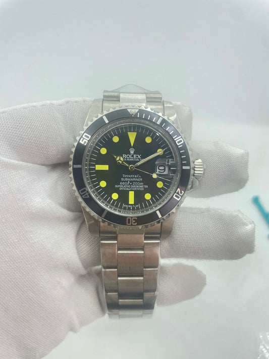 Vintage Rolex Submariner Date Tiffany  16610A30B9315 Black dial