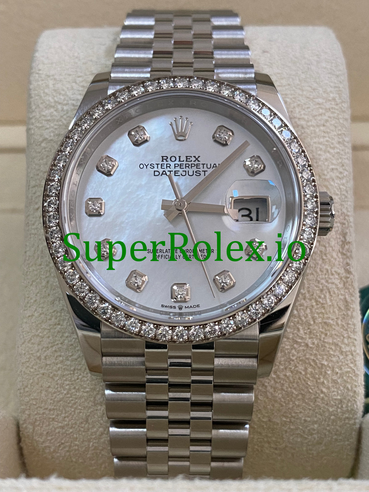 Rolex Datejust 36 Mother-of-Pearl Diamond Dial Ref.126284RBR
