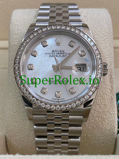 Rolex Datejust 36 Mother-of-Pearl Diamond Dial Ref.126284RBR