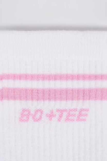 Ribbed Crew Sock Bundle in White
