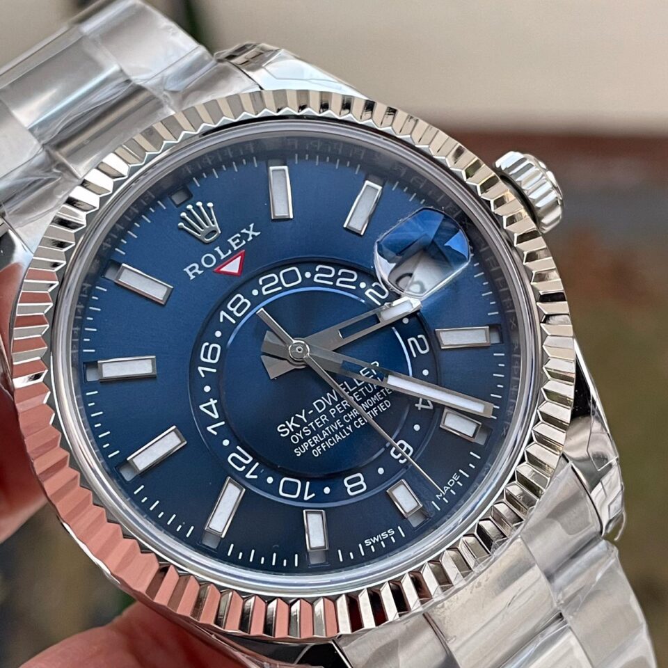 Noob FACTORY 1:1 Rolex Sky-Dweller 326934 SS Best Edition Blue Dial A23J