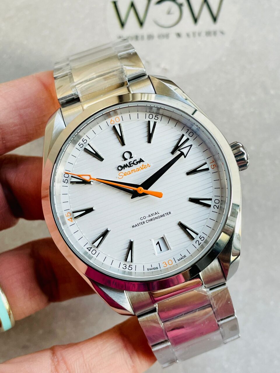 Aqua Terra 150M Master Chronometers VSF 1:1 Best Edition White Dial on SS Bracelet A8900