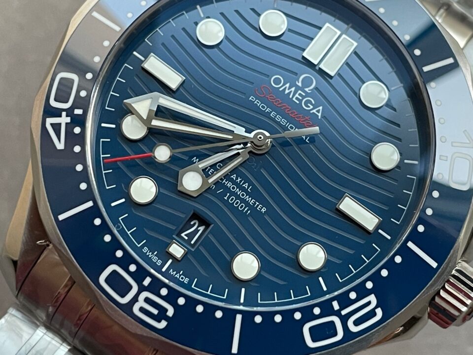 Seamaster Diver 300M VSF 1:1 Best Edition Blue Ceramic Blue Dial on SS Bracelet A8800 V2