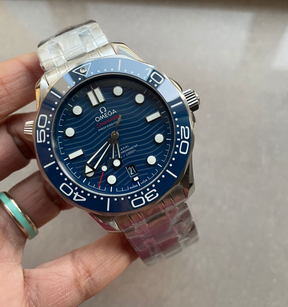 Seamaster Diver 300M VSF 1:1 Best Edition Blue Ceramic Blue Dial on SS Bracelet A8800 V2