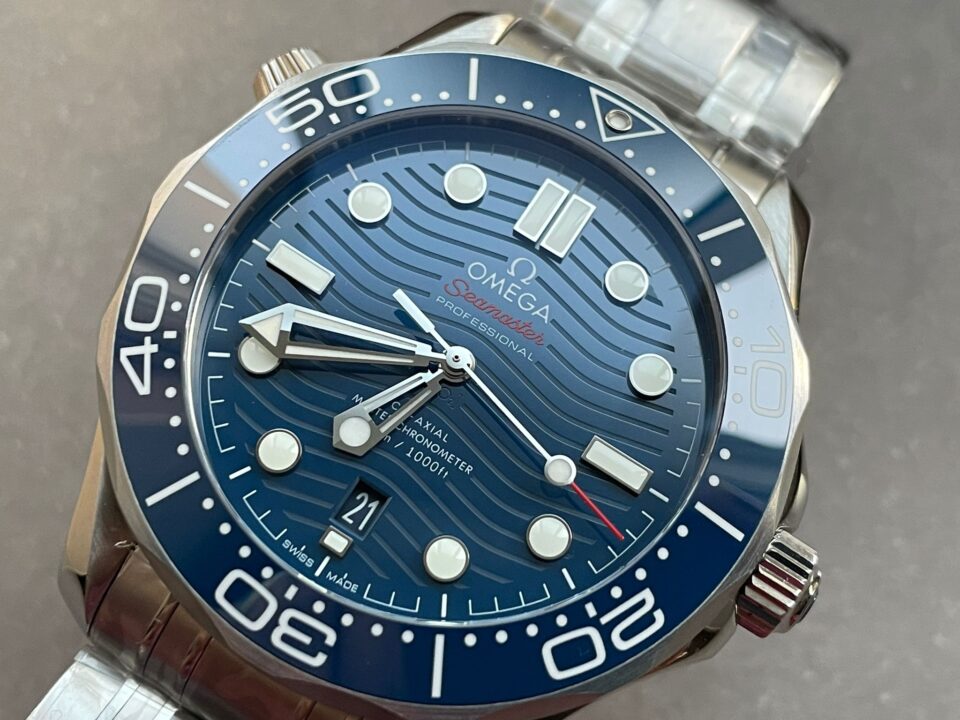 Seamaster Diver 300M VSF 1:1 Best Edition Blue Ceramic Blue Dial on SS Bracelet A8800 V2