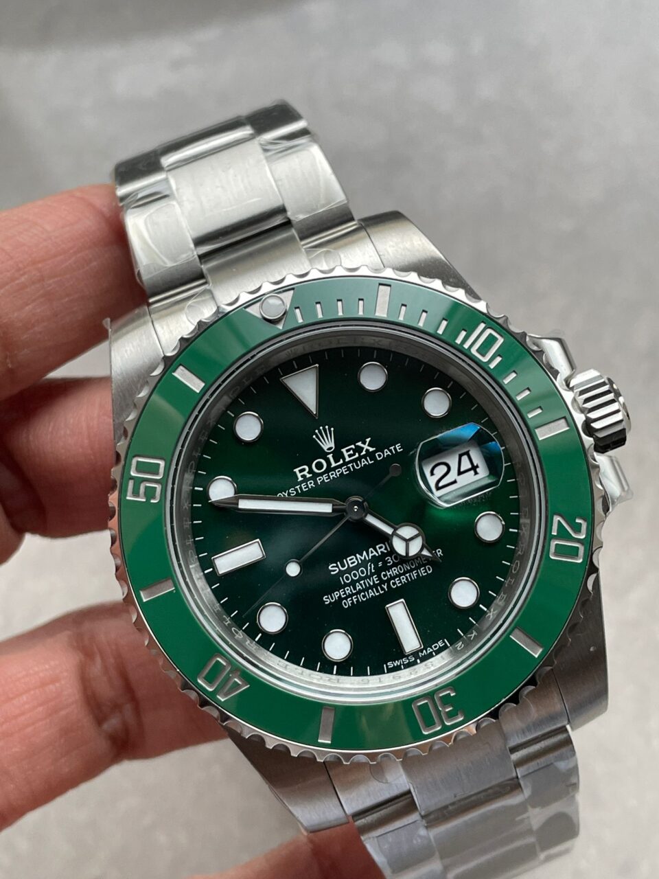 VSF FACTORY 1:1 Rolex HULK SUBMARINER 116610 LV BEST EDITION GREEN CERAMIC 904L STEEL VS3135