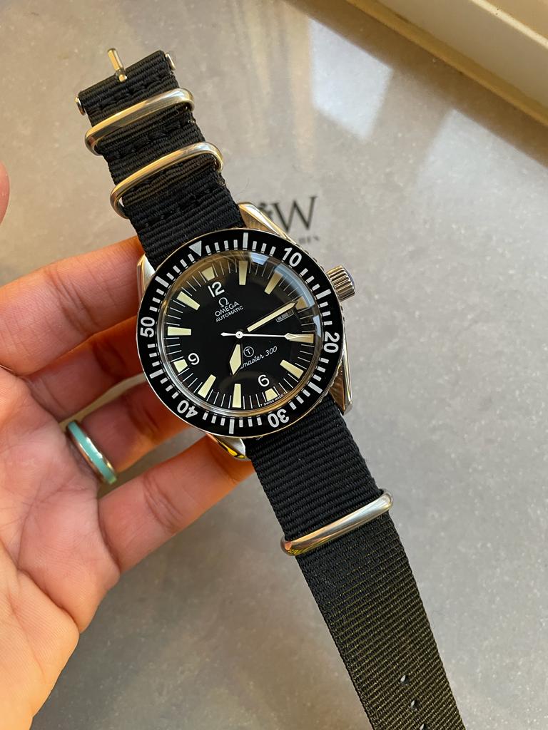 Omega Vintage Seamaster 300 Military Date Automatic Mens Watch