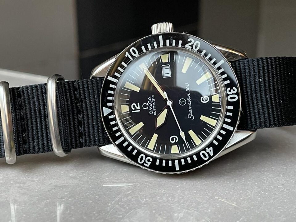 Omega Vintage Seamaster 300 Military Date Automatic Mens Watch
