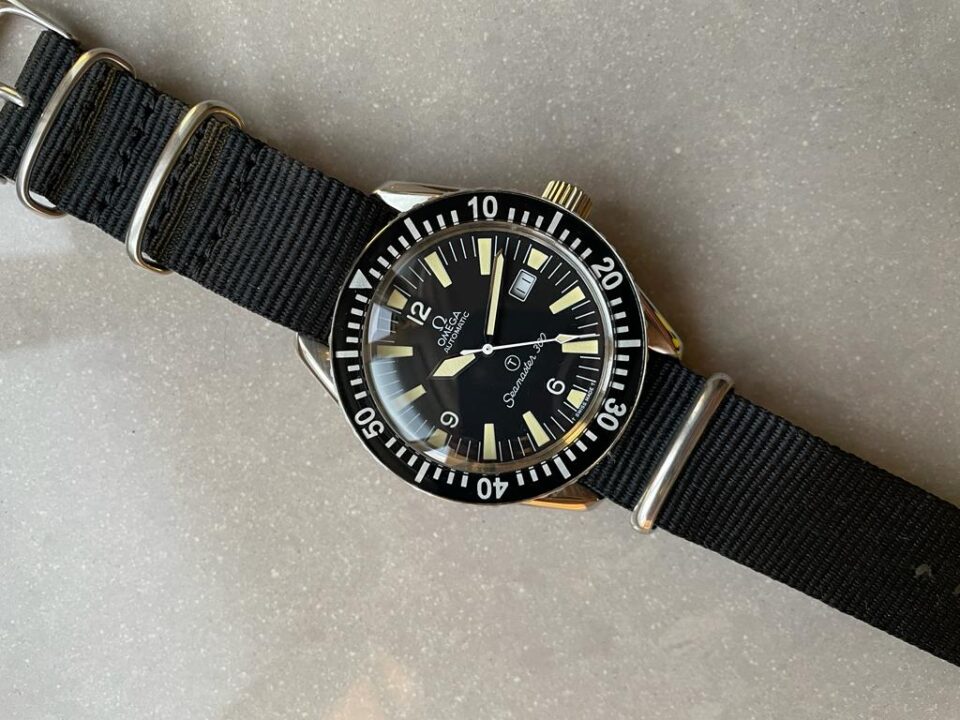 Omega Vintage Seamaster 300 Military Date Automatic Mens Watch
