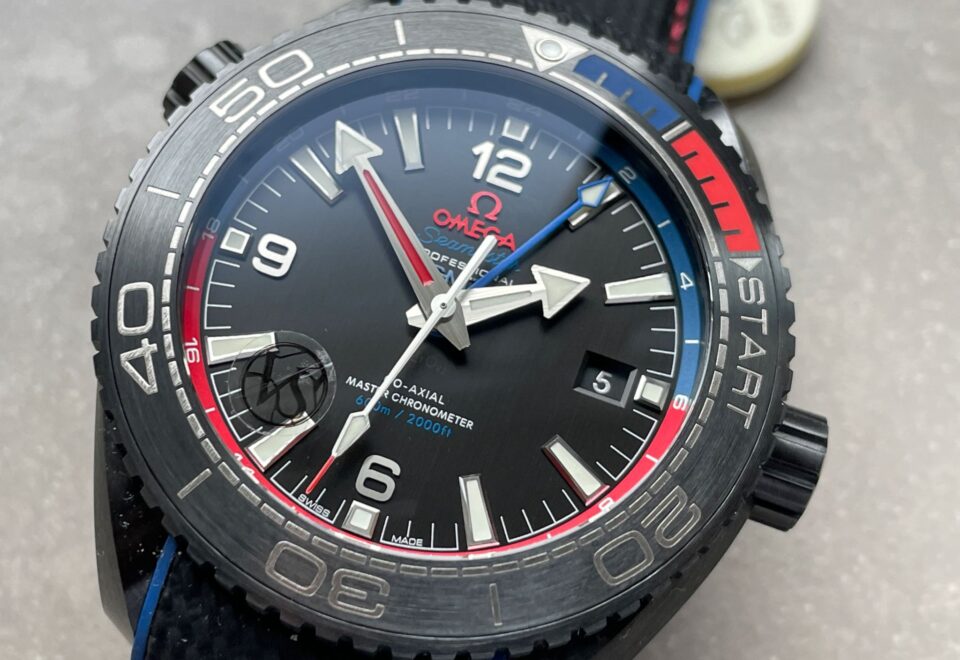 Seamaster Planet Ocean 600M GMT ETNZ Deep Black 45.5mm VSF Ceramic Black Dial Swiss 8906