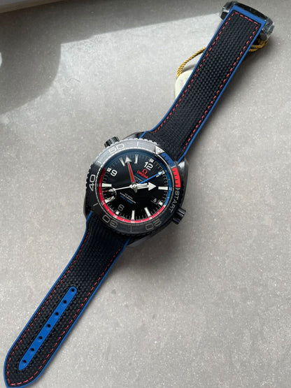 Seamaster Planet Ocean 600M GMT ETNZ Deep Black 45.5mm VSF Ceramic Black Dial Swiss 8906