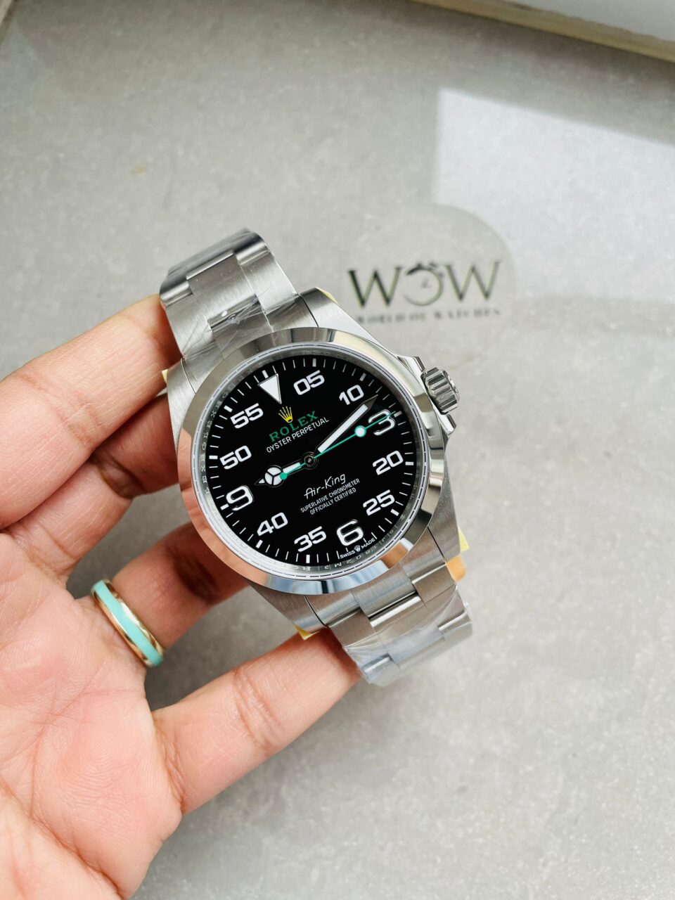 JVSF Factory 1:1 Rolex Air-King 40mm 126900 904L SS Black Dial VR3230