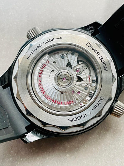 Seamaster Diver 300M 43.5mm VSF 1:1 Best Edition Ceramic Case Black Dial on Black Rubber Strap A8806