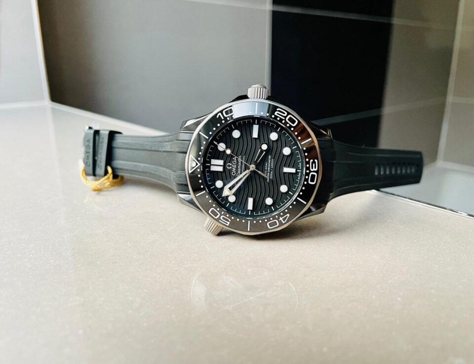 Seamaster Diver 300M 43.5mm VSF 1:1 Best Edition Ceramic Case Black Dial on Black Rubber Strap A8806