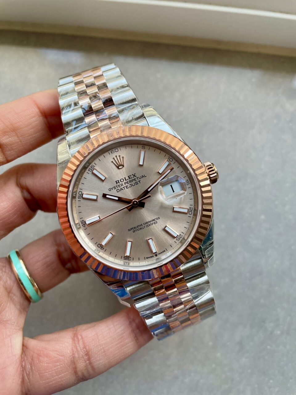 VSF Factory 1:1 Rolex DateJust 41 126331 904L SS/RG Best Edition Champagne Gold Dial VS3235