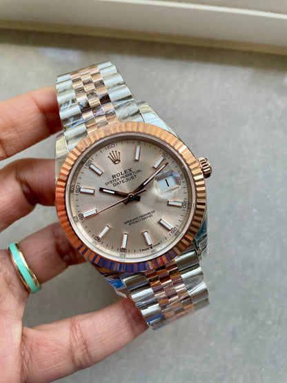 VSF Factory 1:1 Rolex DateJust 41 126331 904L SS/RG Best Edition Champagne Gold Dial VS3235