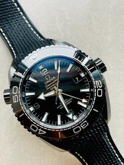Omega Seamaster Planet Ocean 600M Deep Black In Red GMT 215.92.46.22.01.001 VSF PVD Black Dial Swiss 8906
