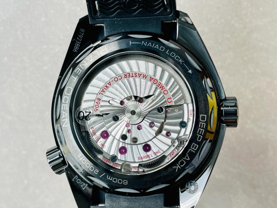 Omega Seamaster Planet Ocean 600M Deep Black In Red GMT 215.92.46.22.01.001 VSF PVD Black Dial Swiss 8906