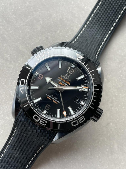 Omega Seamaster Planet Ocean 600M Deep Black In Red GMT 215.92.46.22.01.001 VSF PVD Black Dial Swiss 8906