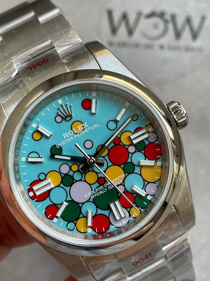 KRF Factory 1:1 Rolex Oyster Perpetual 36 126000 904L SS Bubble Dial A2824