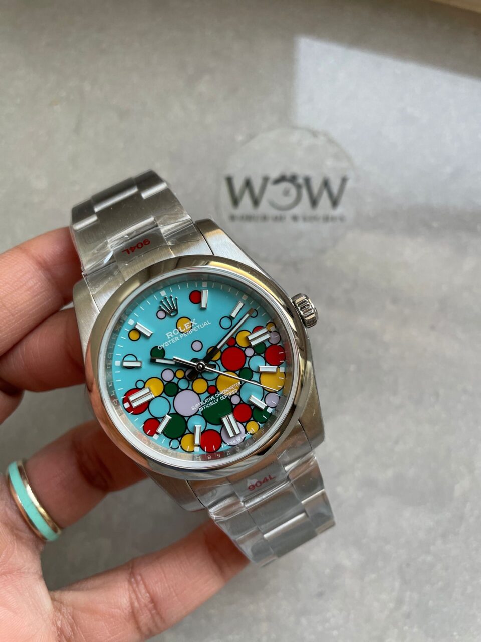 KRF Factory 1:1 Rolex Oyster Perpetual 36 126000 904L SS Bubble Dial A2824
